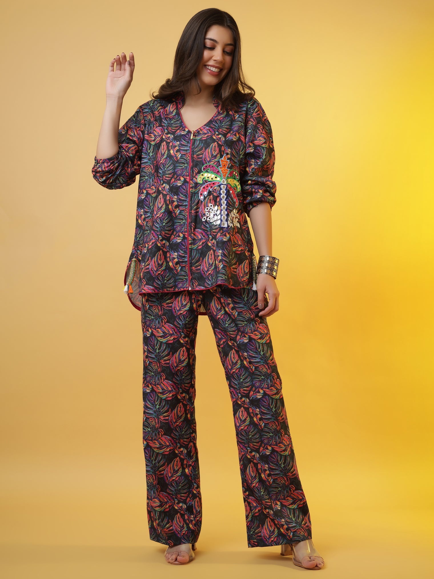 The 'Jewelled Jungle' Tunic
