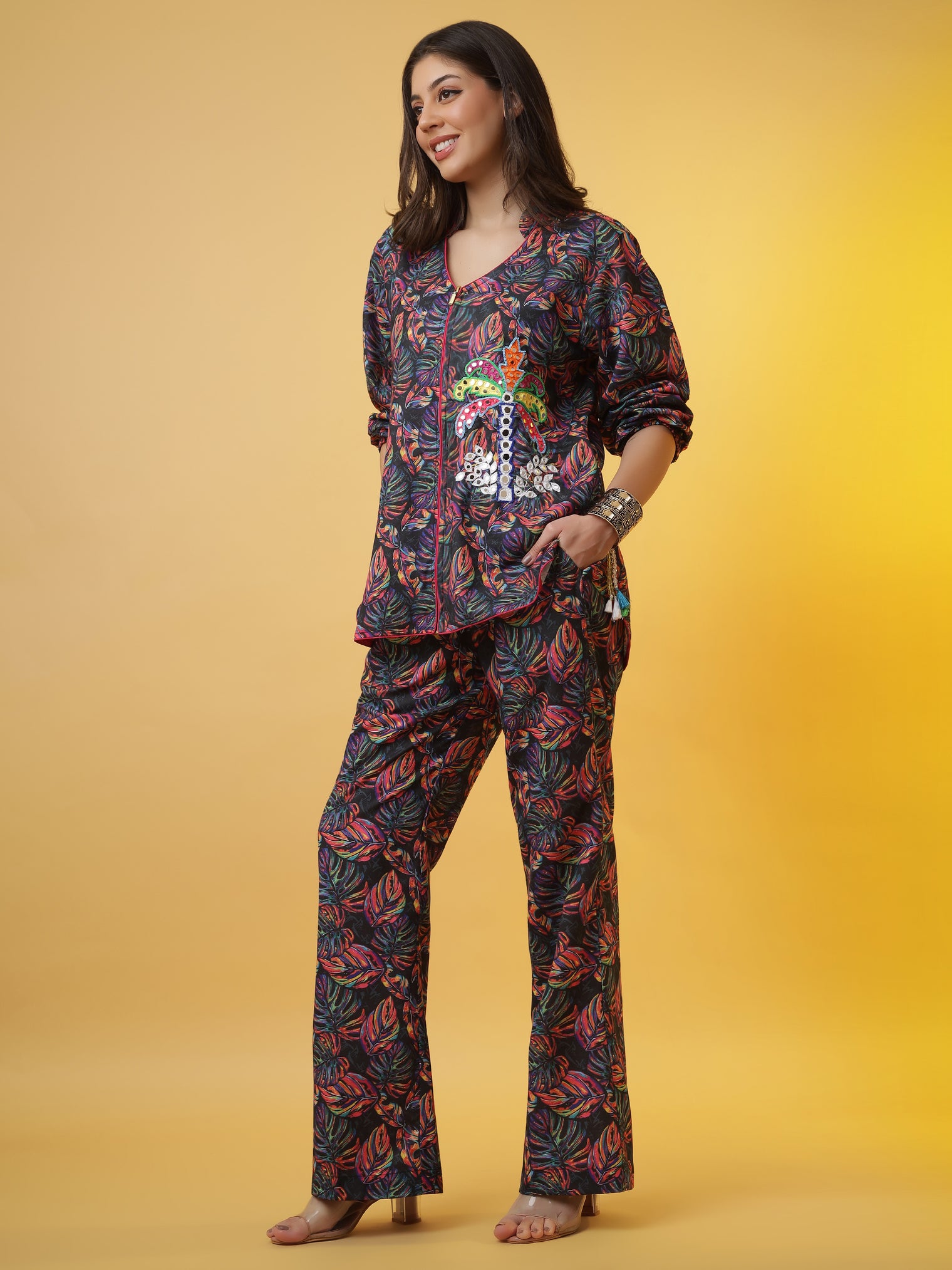 The 'Jewelled Jungle' Tunic