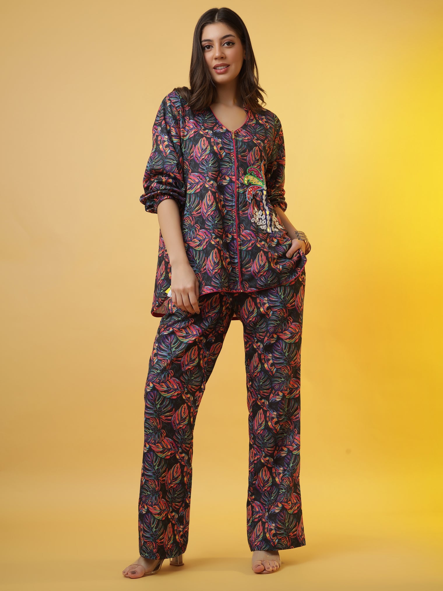 The 'Jewelled Jungle' Tunic