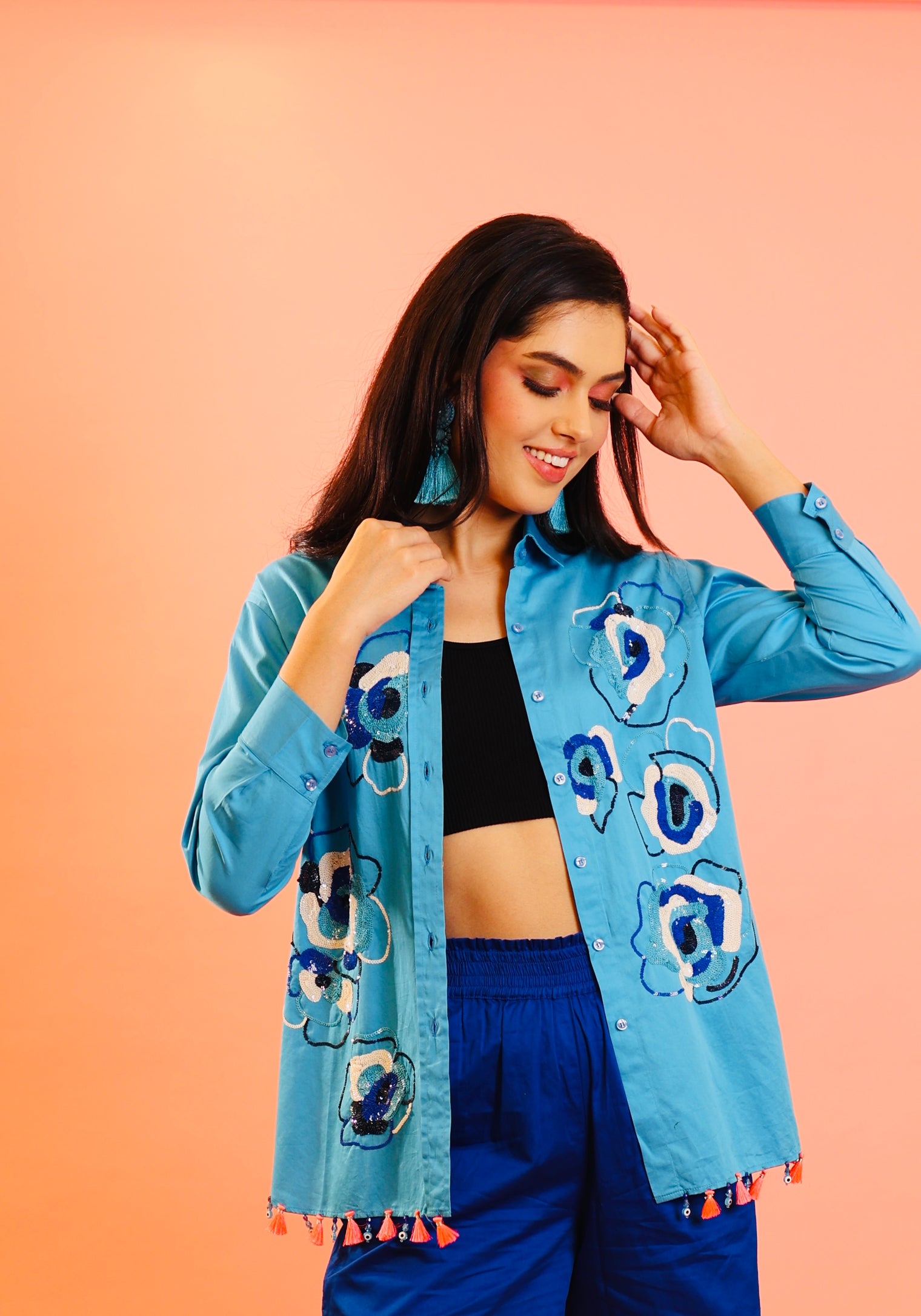 The Turkish Delight Shirt in Turquoise