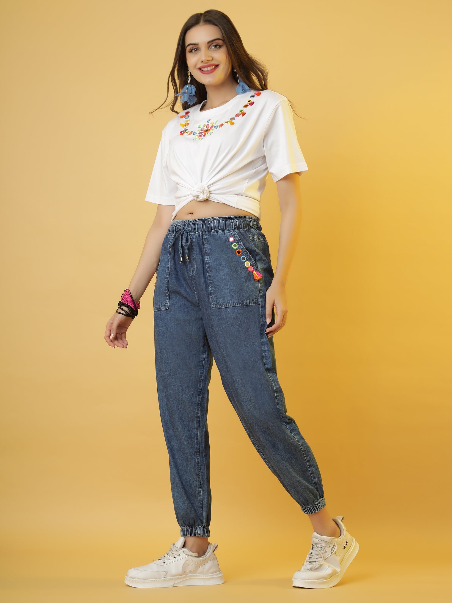 The 'Jet-Set-Gypsy' White Tee