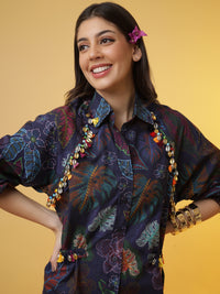 The Boho-Botanica Shirt Dress