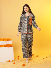 The 'Ikat Elegance' Tunic and Pant Set