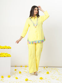 Marigold Memories Butter-Yellow Pant Set