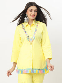 Marigold Memories Butter-Yellow Pant Set