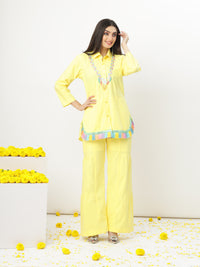 Marigold Memories Butter-Yellow Pant Set