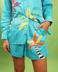 The Palm Riviera Set in Turquoise