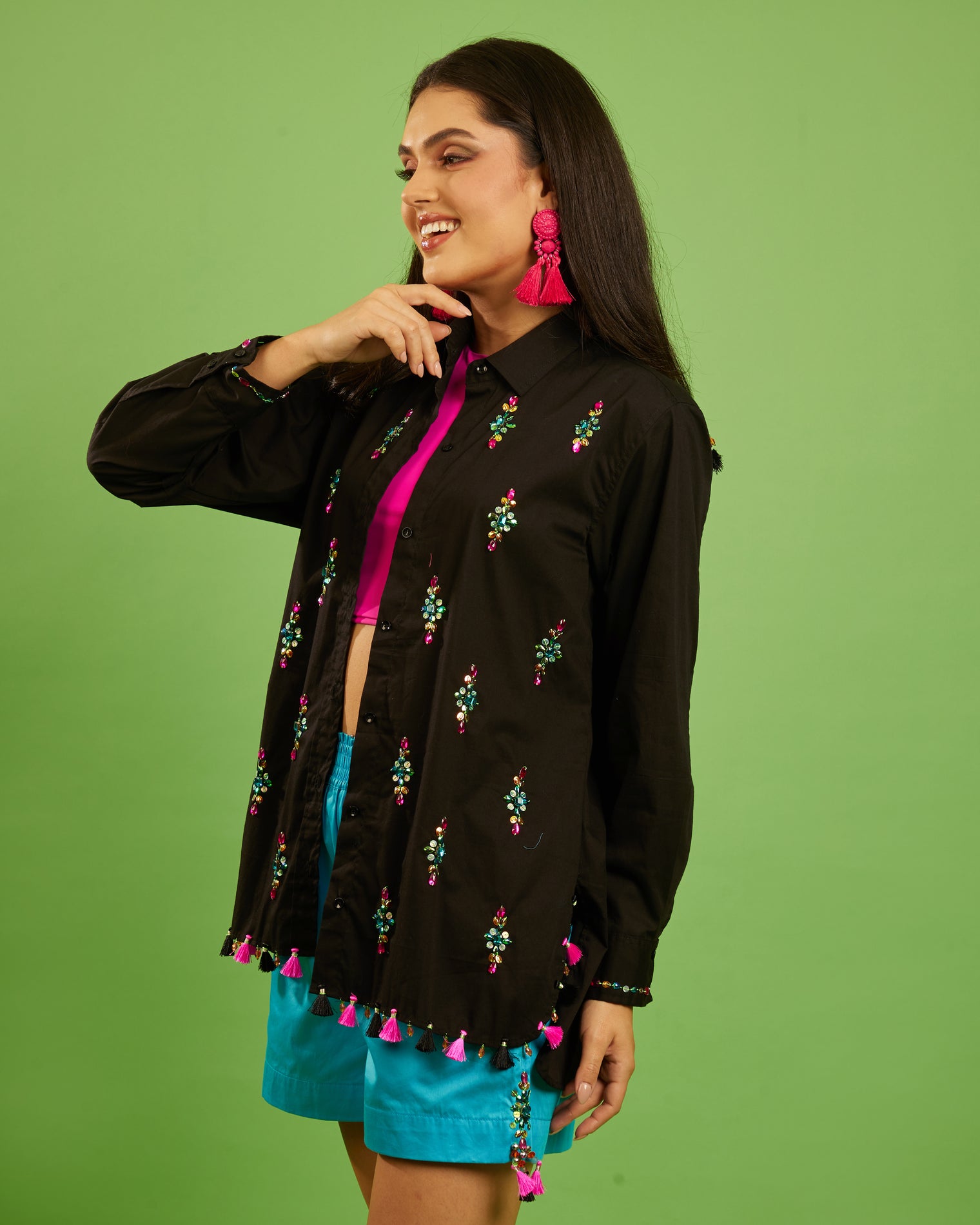 The Gemstone Set in Black and a Turquoise