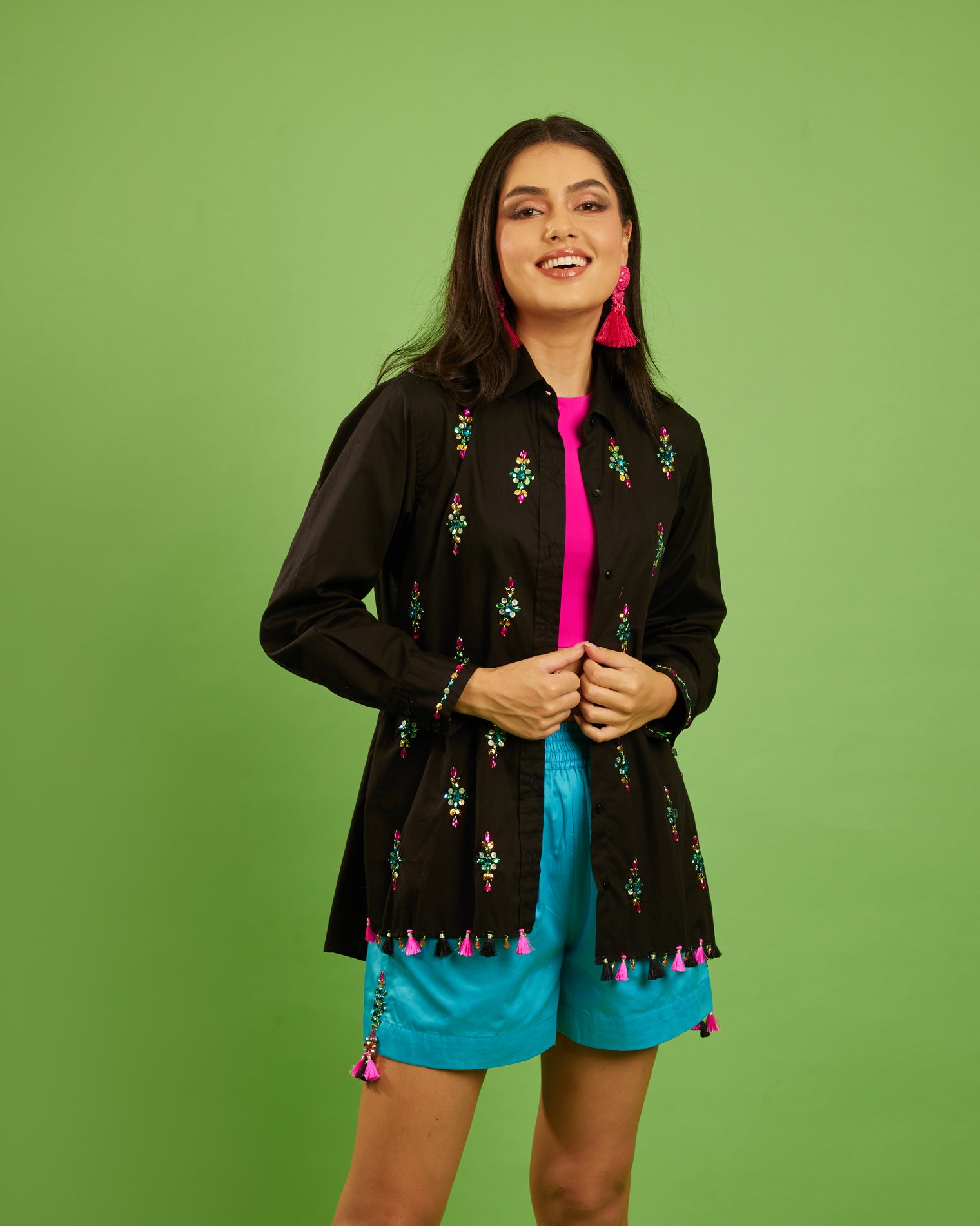 The Gemstone Set in Black and a Turquoise