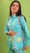 The Palm Riviera Set in Turquoise