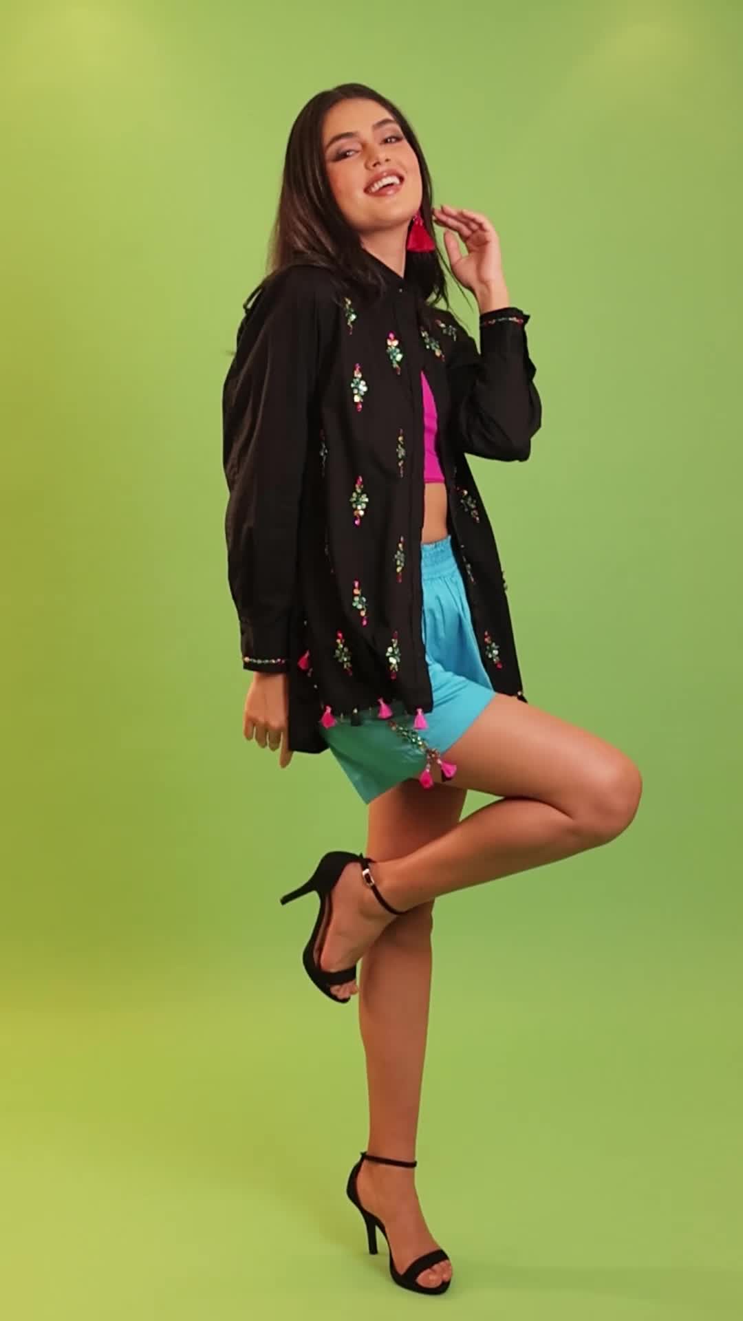The Gemstone Set in Black and a Turquoise
