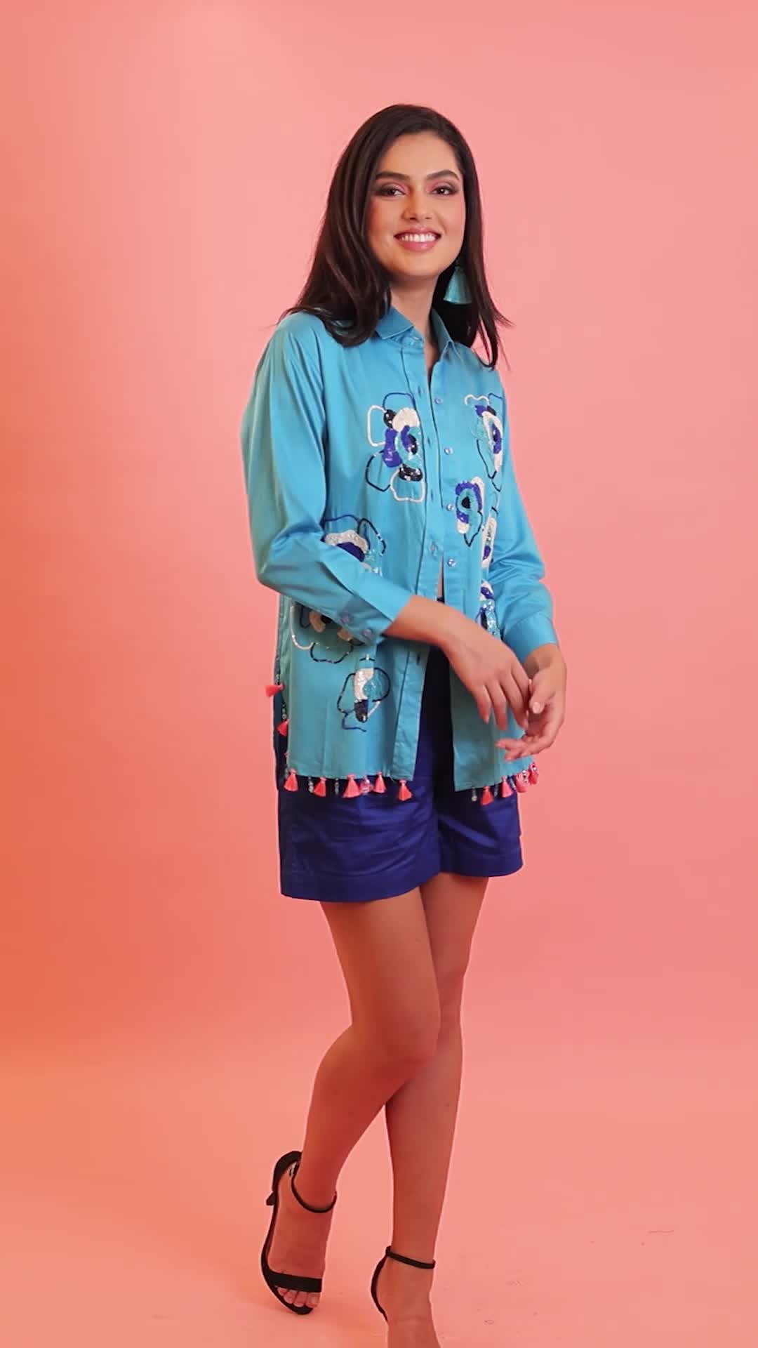 The Turkish Delight Shirt in Turquoise